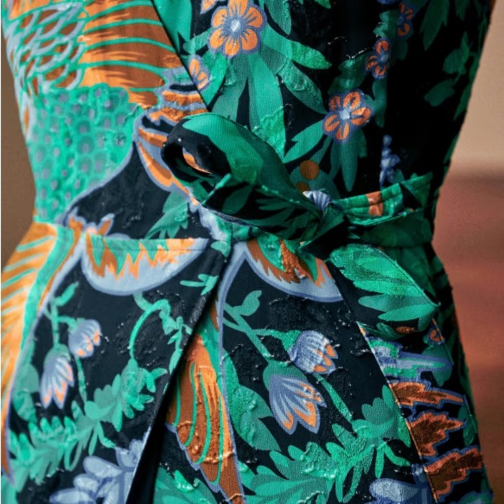Sezane Armelle Floral Wrap Maxi Dress - Picture 4 of 6